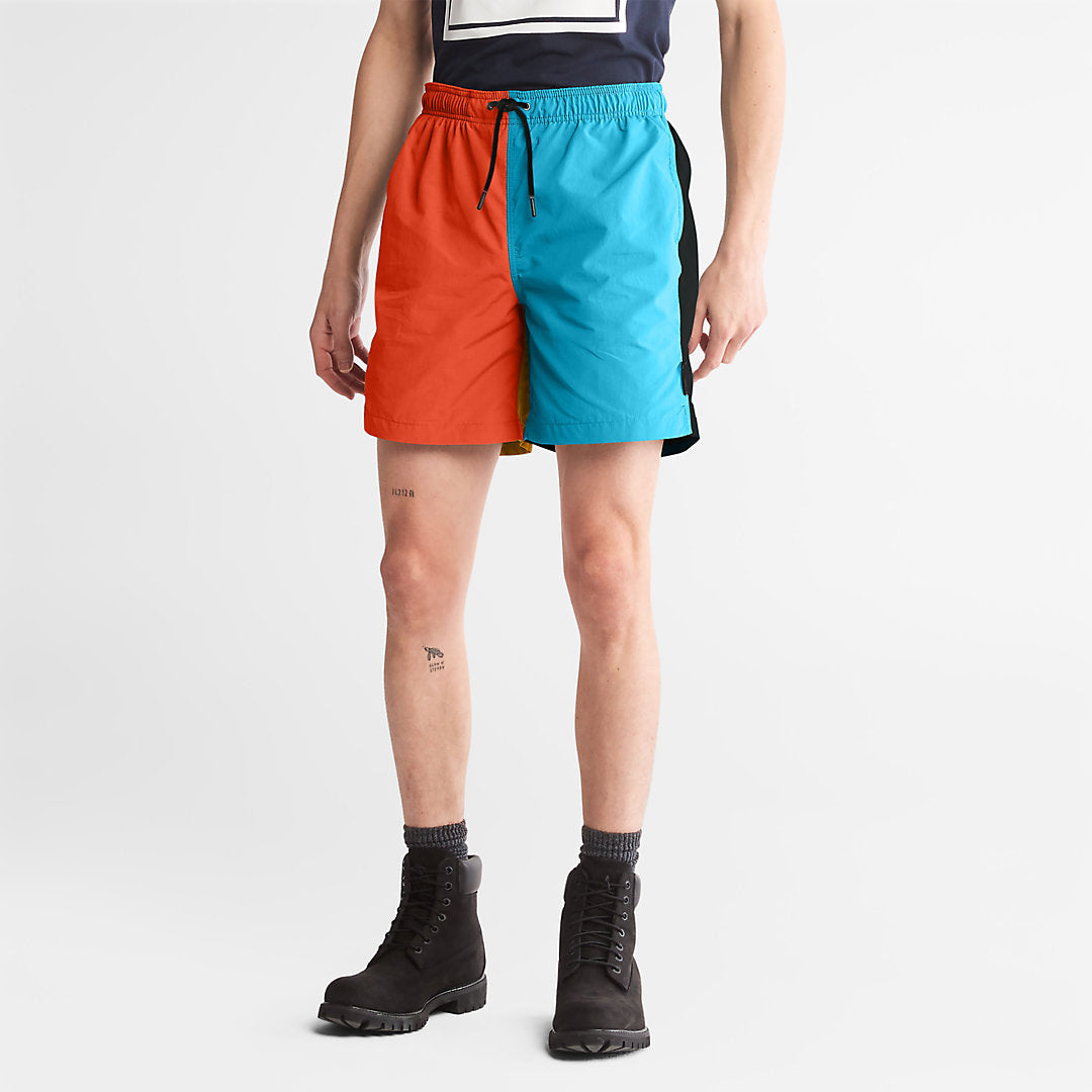 Mens All Gender Windbreaker Shorts in Orange - Timberland