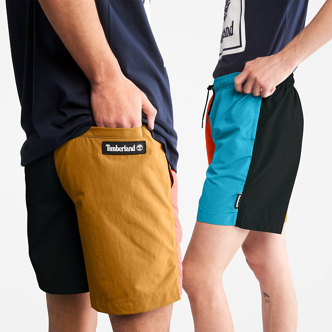 Mens All Gender Windbreaker Shorts in Orange - Timberland